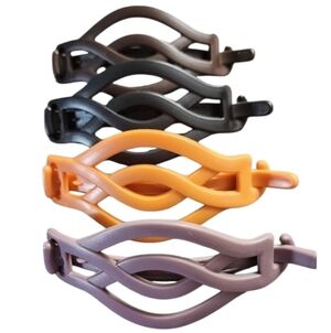 💥4 for $20💥Hair Clips Set Women's Black Brown Orange Purple